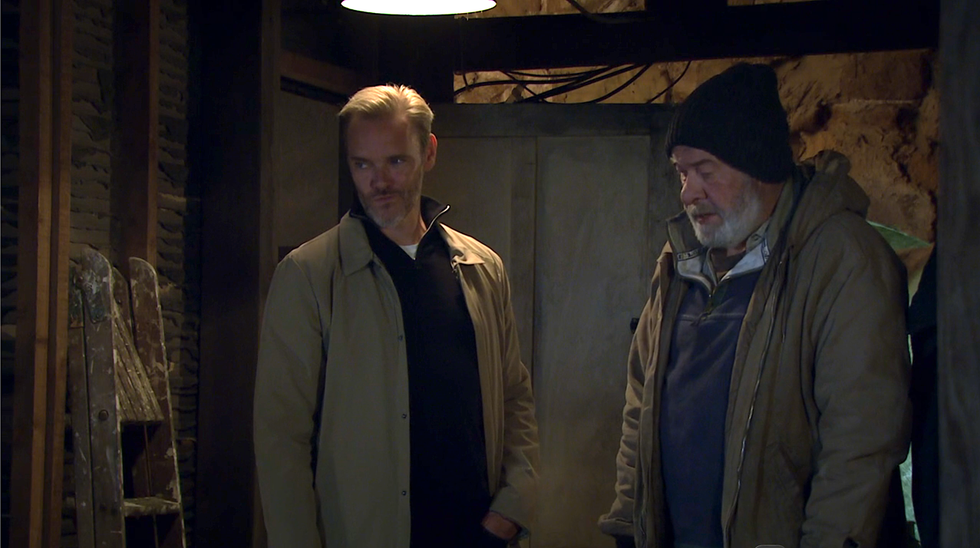 ray walters and bear wolf, emmerdale