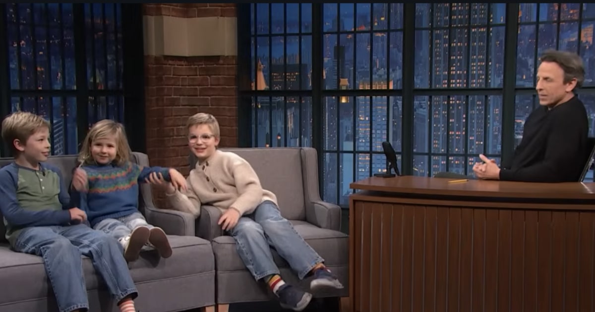 Seth Meyers Interviews His 3 Kids for Thanksgiving Episode