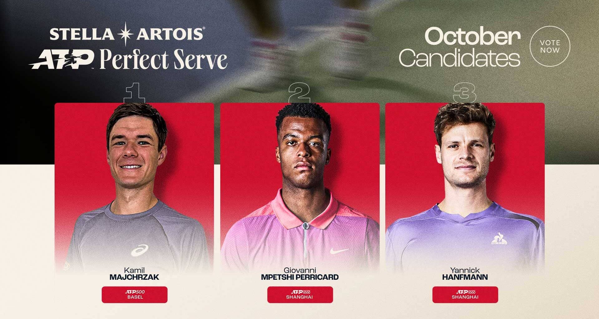 Stella Artois ATP Perfect Serve: Vote now for October's winner | ATP Tour