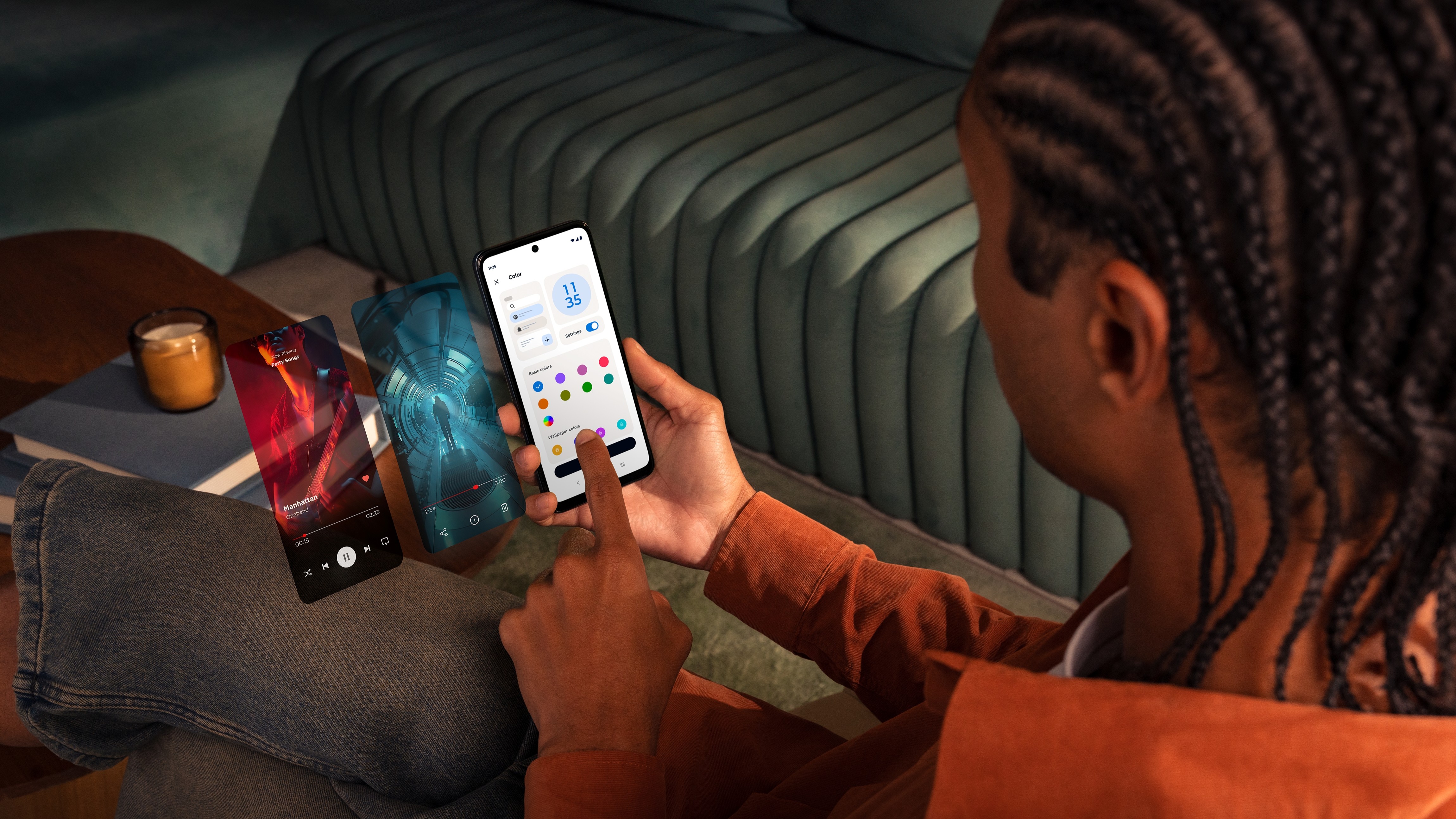 A man using a Moto G Play 2026