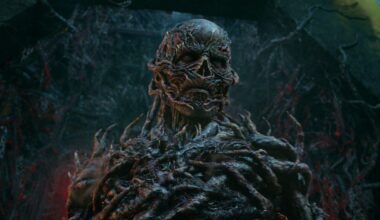 Jamie Campbell Bower as Henry Creel and Millie Bobby Brown as Eleven in Stranger Things season 4.