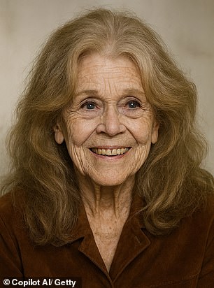 She's seen in one of the AI-generated images