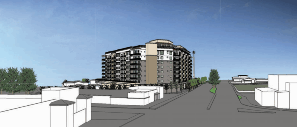 15300 Los Gatos Boulevard Context Rendering, image by Anderson Architects