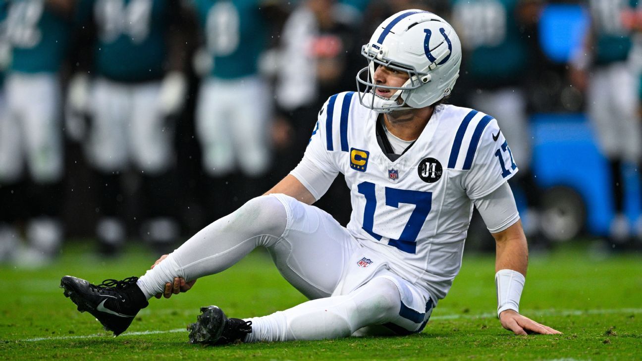 Colts QB Daniel Jones suffers Achilles injury, ruled out