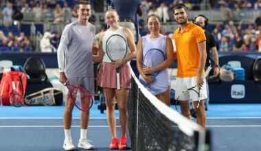 Carlos Alcaraz, other stars play exhibition at Marlins' park