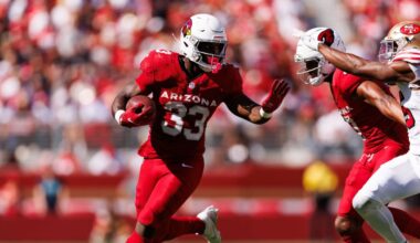 Cardinals' Trey Benson out for season with knee injury