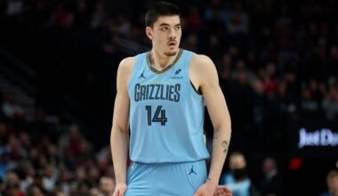 Grizzlies' Zach Edey (ankle) to be reevaluated in 4 weeks