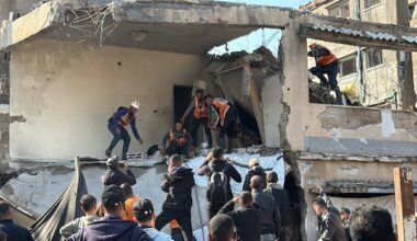 Damaged homes collapsing in Gaza, trapping families under rubble following winter storm