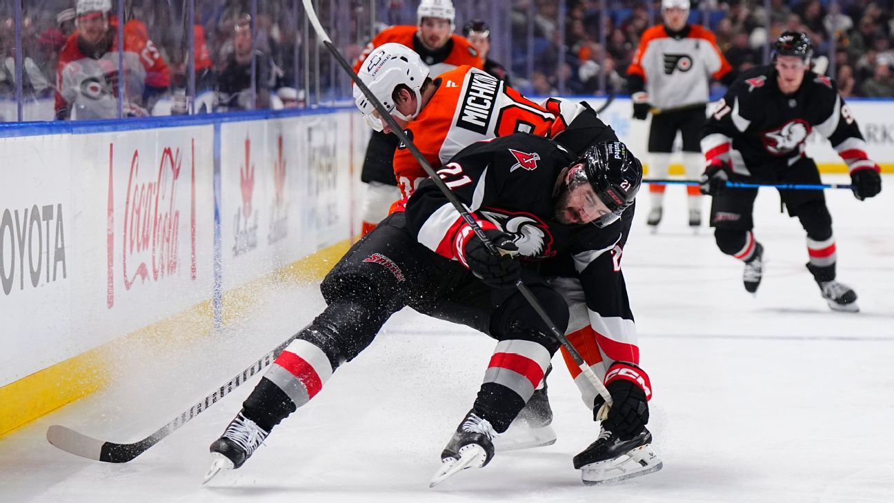 Sabres' Conor Timmins breaks leg, expected to miss 6-8 weeks