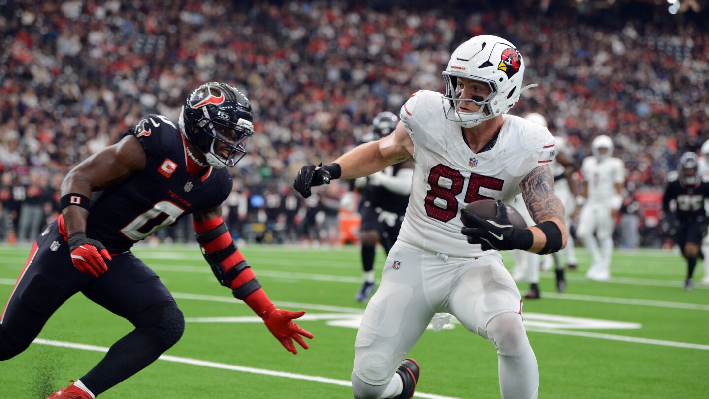 Trey McBride closing in on NFL record for catches in a season by a tight end