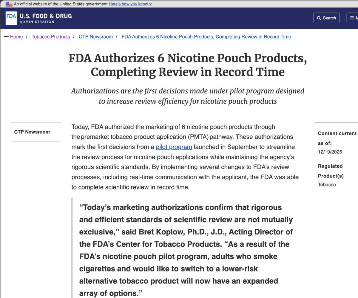  Breaking News | FDA Adds on! Plus Nicotine Pouches to PMTA-Authorized List
