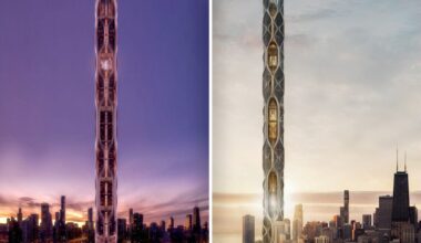 A Vertical Farm Skyscraper Reimagines Chicago’s Skyline as a Living Food Ecosystem