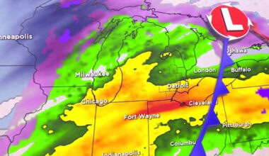 Freezing rain arrives for extended holiday weekend with brief warm-up Sunday
