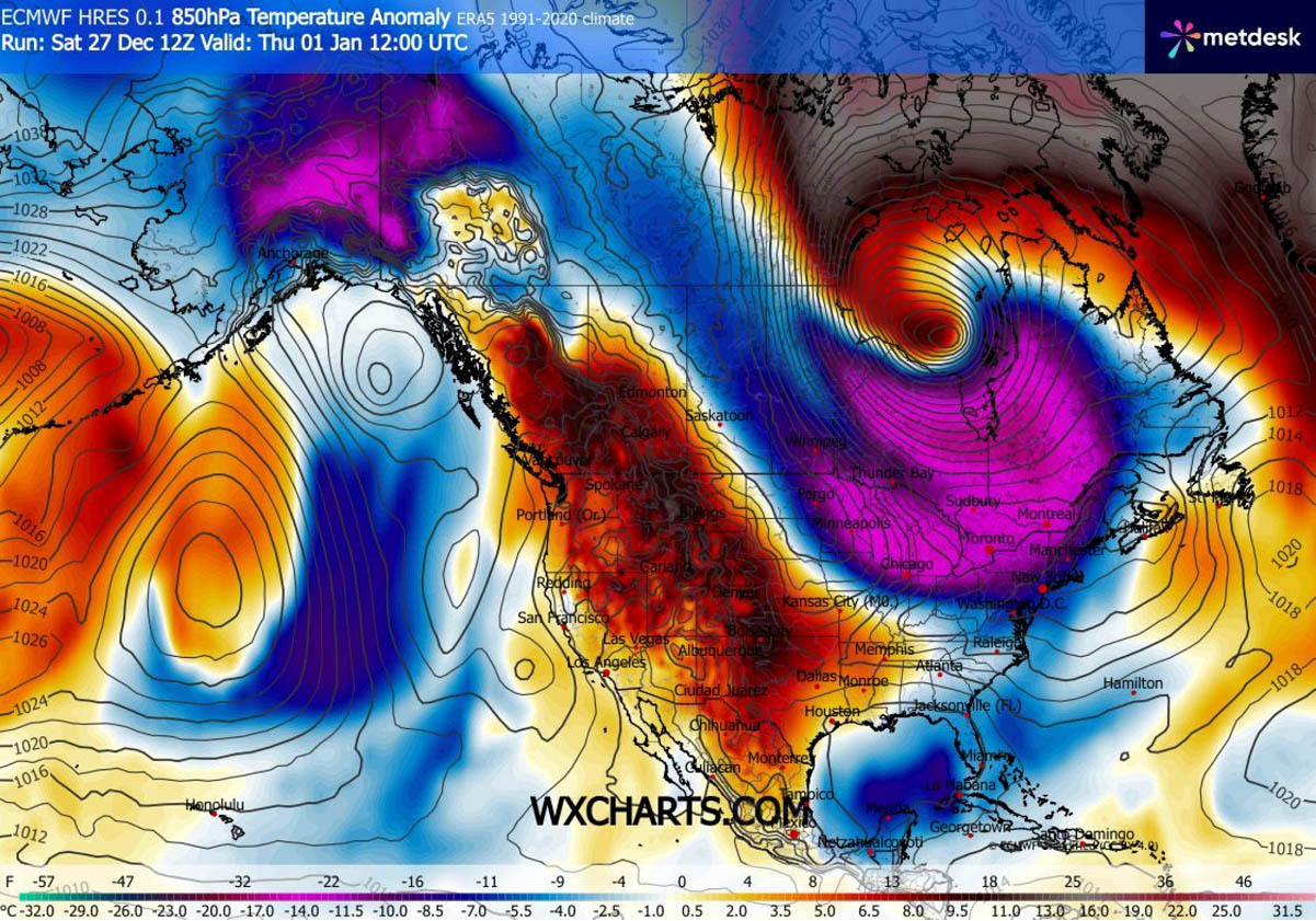 arctic-blast-polar-vortex-bomb-cyclone-winter-storm-ezra-snow-united-states-canada-850mbar-temperature-anomaly-new-year