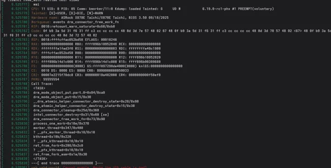 Intel broken Linux driver
