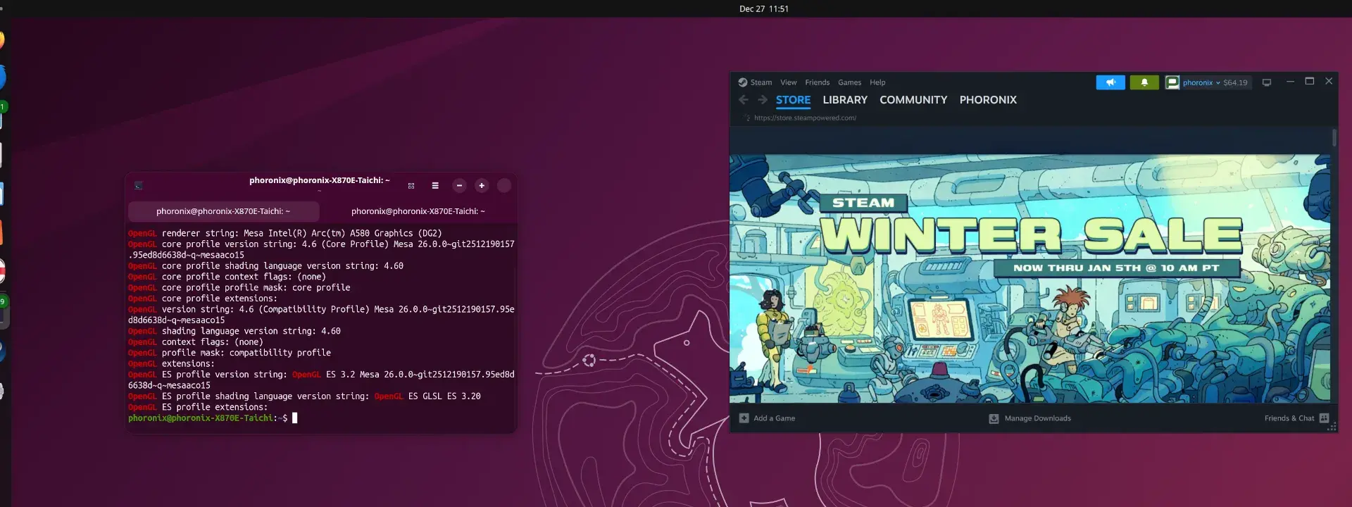 Intel Arc A580 on Linux