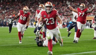 Niners' McCaffrey sits out Tue. practice ahead of Seahawks tilt