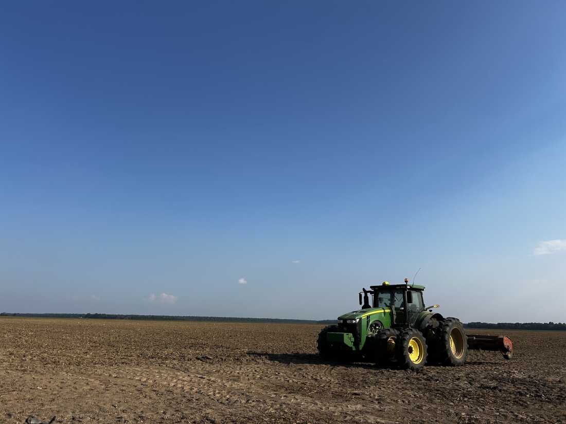 A tractor in Richland Parish, Louisiana.