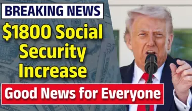 $1800 Social Security Increase