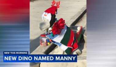 New dinosaur statue on Philadelphia's Manayunk Bridge officially named after previous statue vandalized