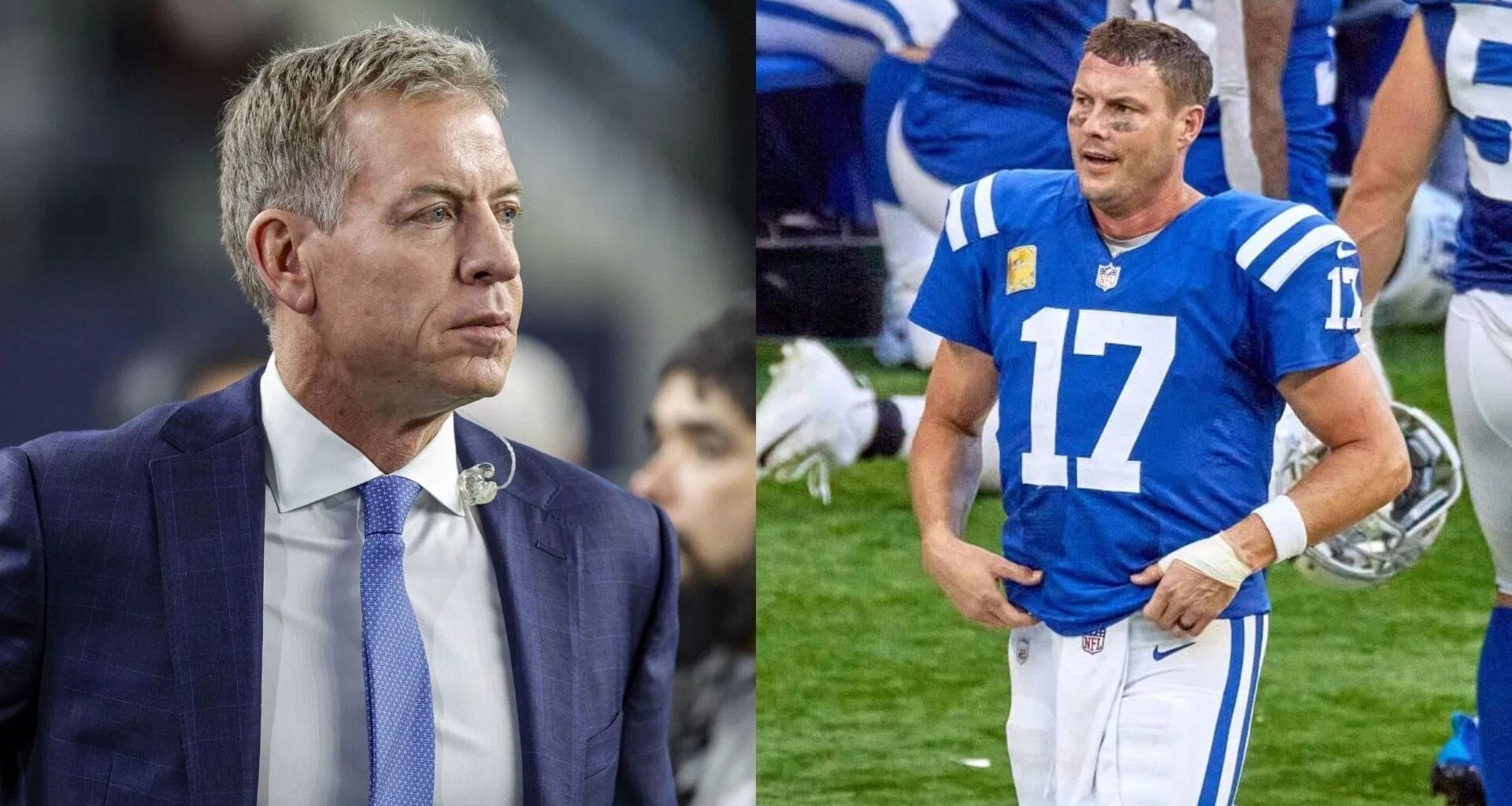 Troy Aikman reacts to Philip Rivers