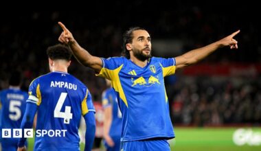 Brentford 1-1 Leeds: Dominic Calvert-Lewin strikes late to rescue point