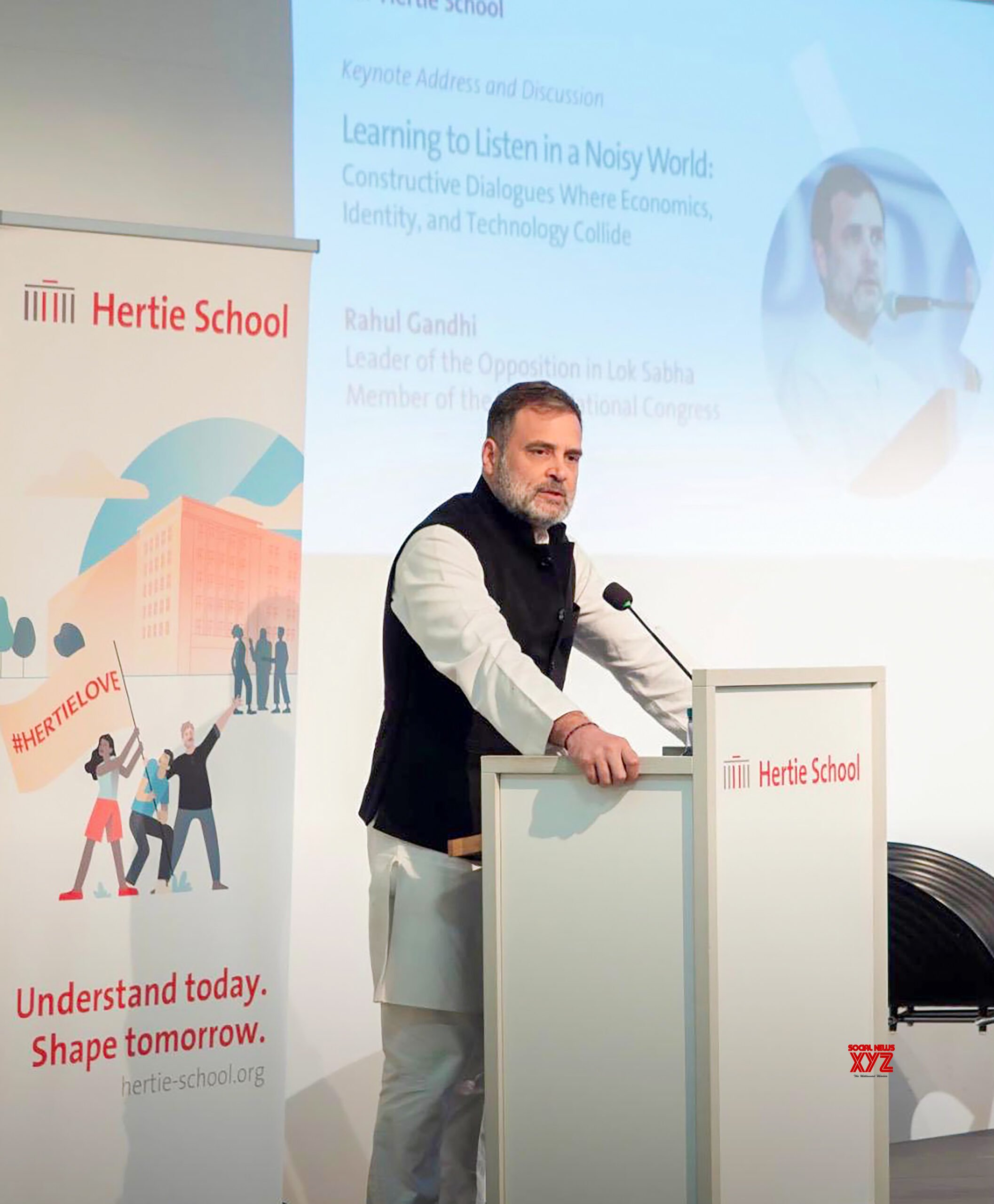 Berlin: Rahul Gandhi at Hertie School #Gallery