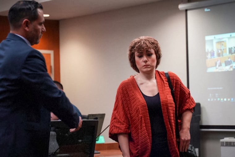 Ashlee Buzzard appears in court on Nov. 19, 2025.