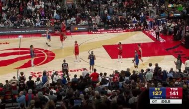 Barnes matches Raptors record with 25 rebounds, has a triple-double in OT victory over the Warriors