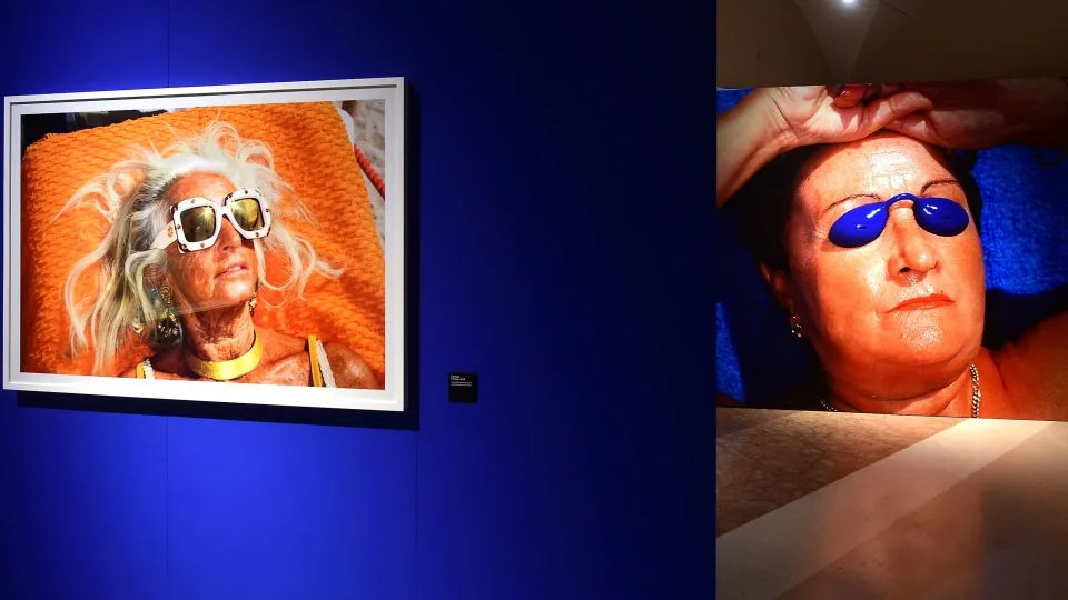 Parr's images on display at his exhibition "Short & Sweet," at Archaeological Civic Museum of Bologna in Italy, last year. - Roberto Serra/Iguana Press/Getty Images