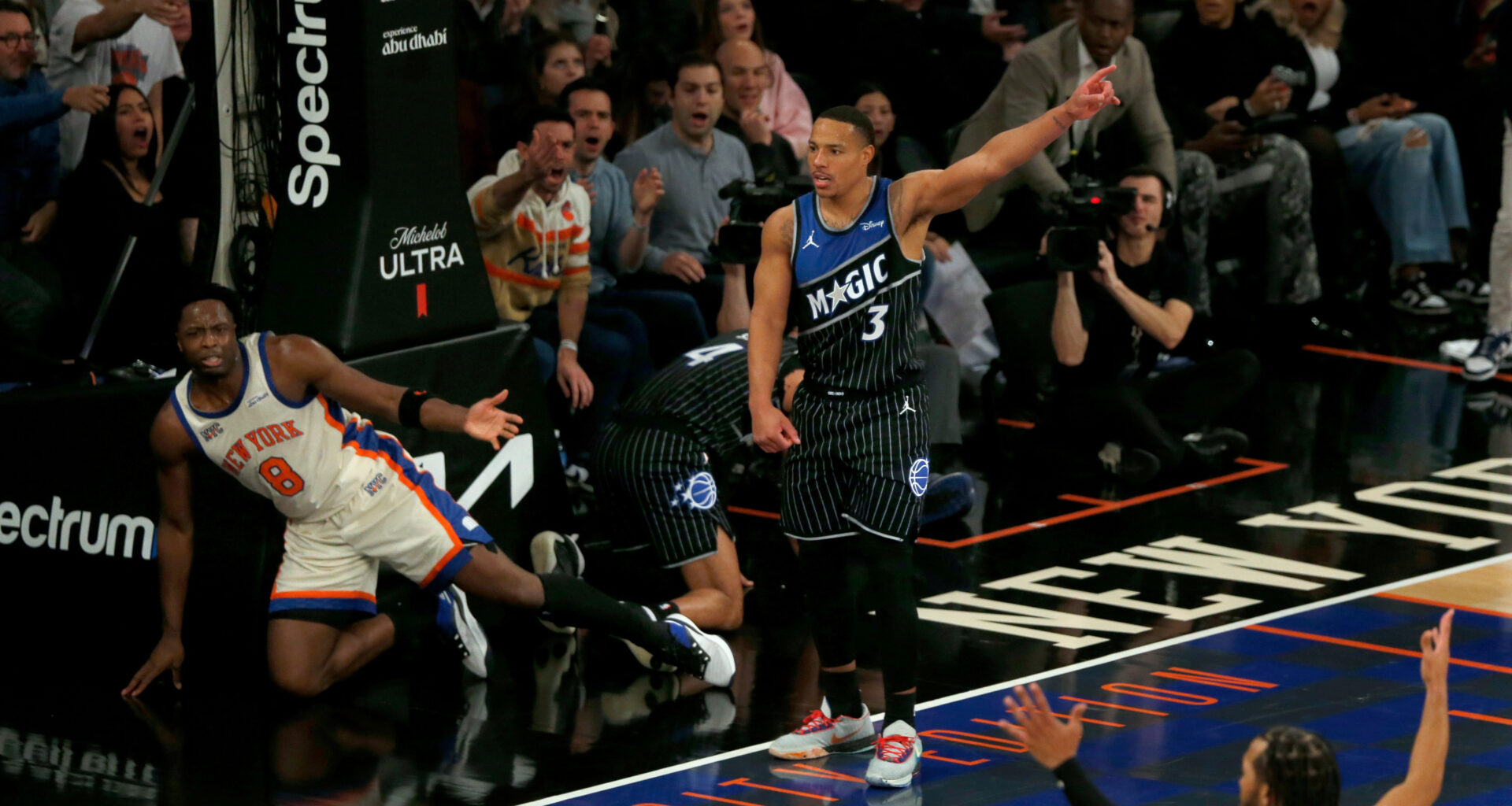 NBA fines Magic's Bane $35K for throwing ball at Knicks's Anunoby