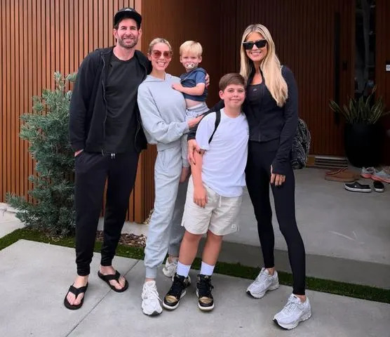 Christina Haack/Instagram (L-R) Tarek El Moussa, Heather Rae El Moussa, Tristan, Brayden and Christina Haack