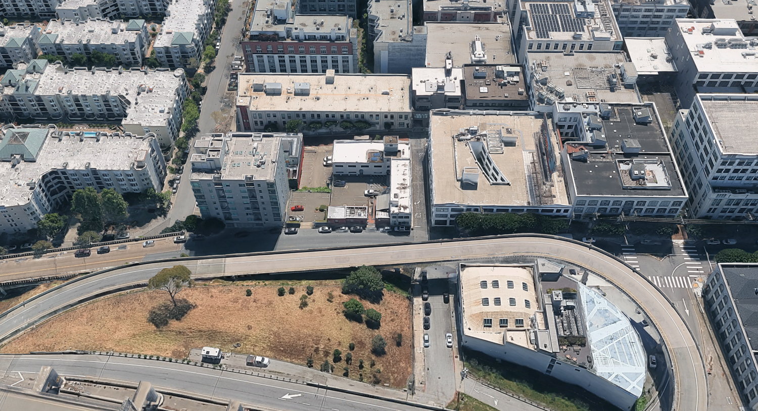 329 Bryant Street, image via Google Satellite