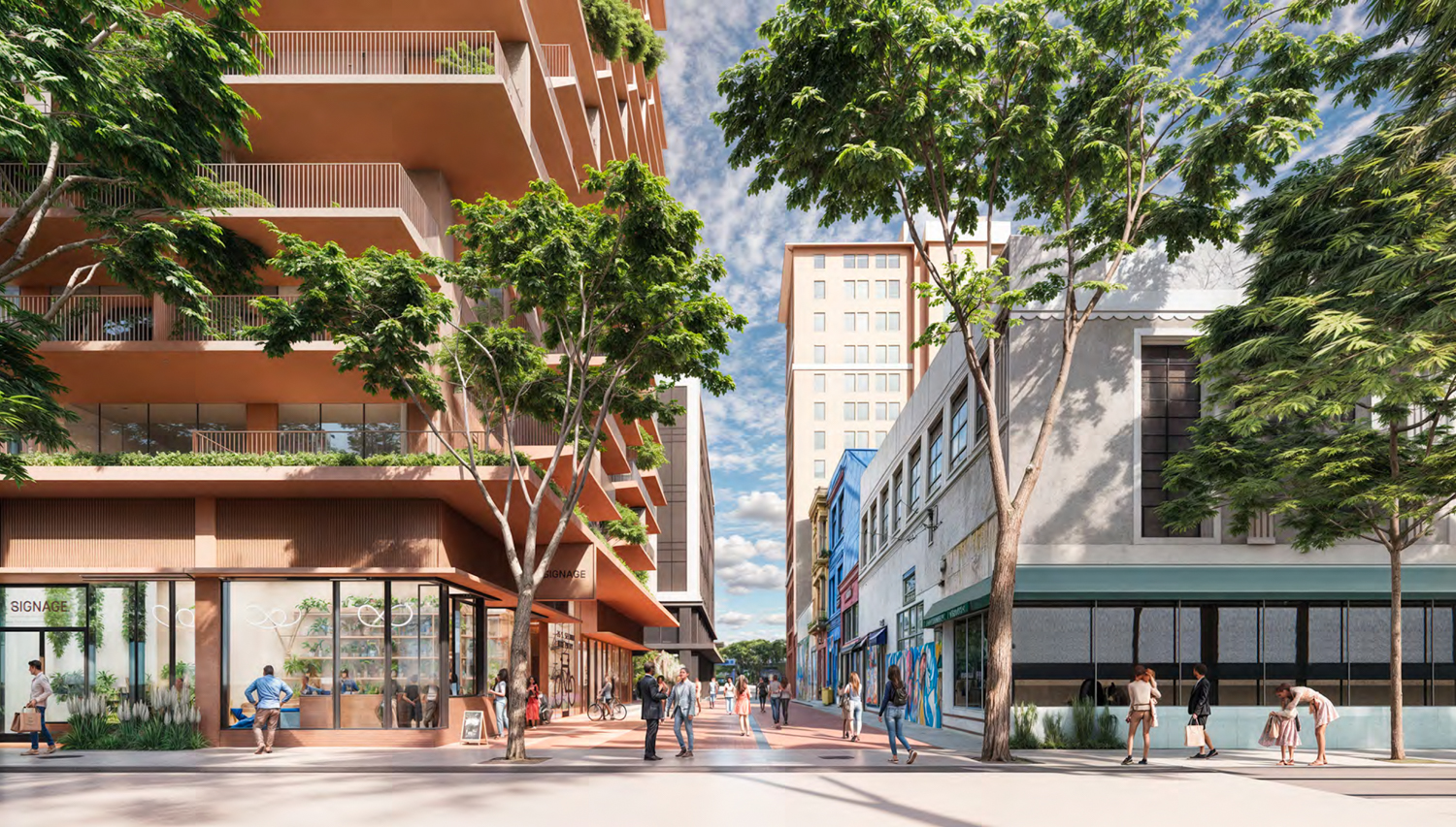 35 South Second Street site view, rendering by Bjarke Ingels Group