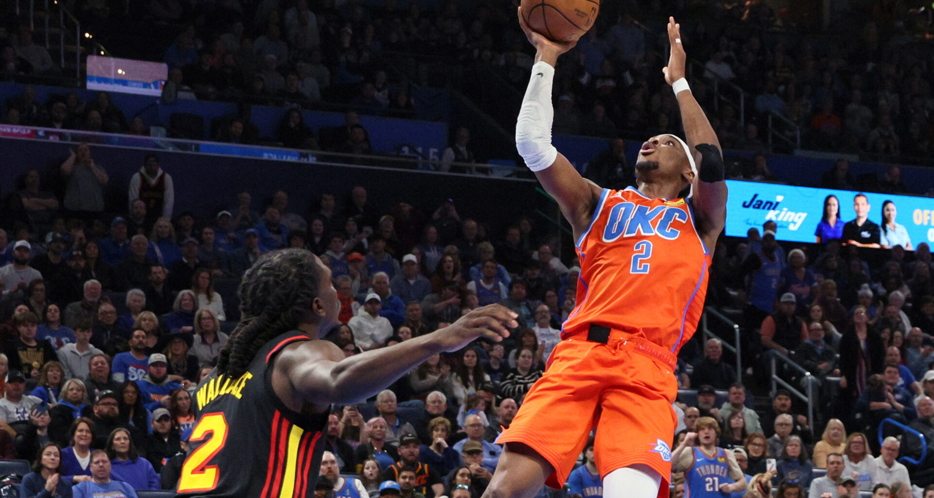 SGA scores 39 as Thunder win 140-129 to hand short-handed Hawks their 7th straight defeat