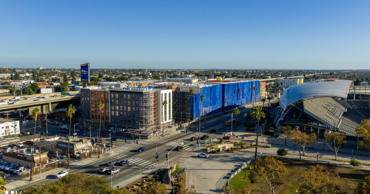 Large mixed-use complex takes shape at 3900 S. Figueroa St. in Exposition Park