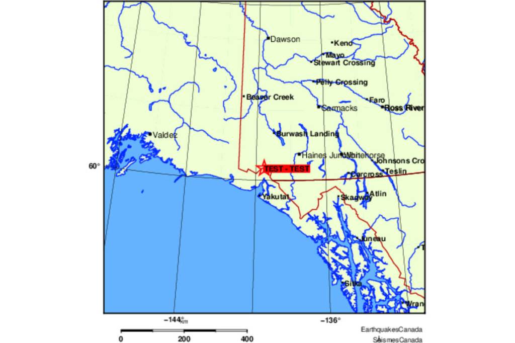 Map showing approximate location of a 7.0-magnitude earthquake on Saturday, Dec. 6, 2025. (Courtesy/Earthquakes Canada)