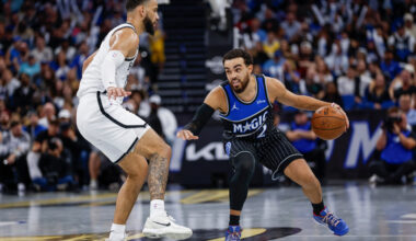 Magic's custom NBA Cup court damaged in storage. Team reverts to regular court for matchup with Heat