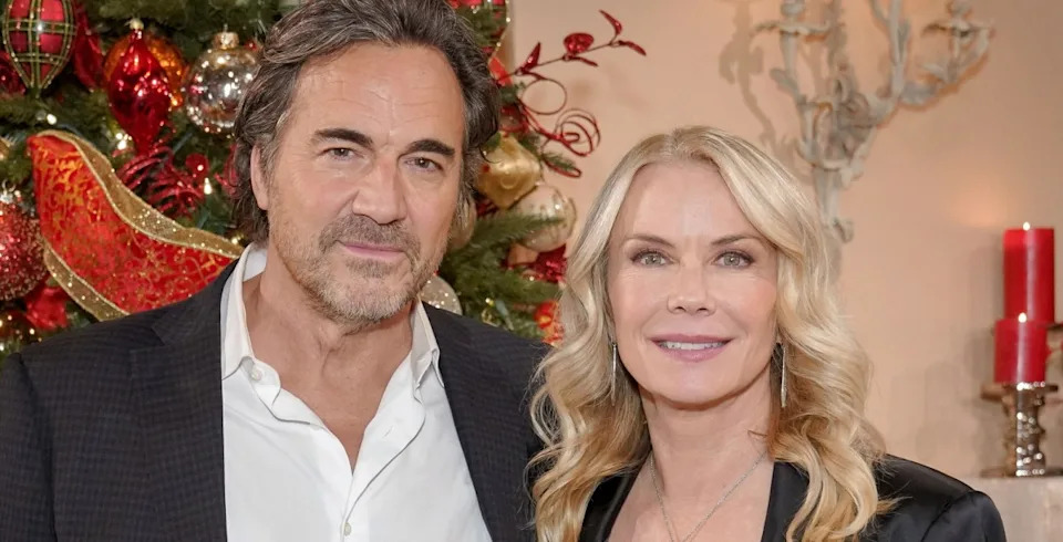 Thorsten Kaye and Katherine Kelly Lang. Bold and the Beautiful stars.