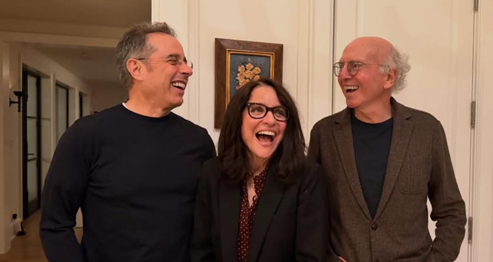 Jerry Seinfeld, Julia Louis-Dreyfus & Larry David Reunite for Christmas