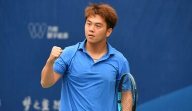 Chinese tennis player Pang Renlong Photo: Xinhua