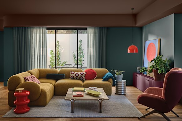 Fortune favours the brave when it comes to choosing paint colours and techniques. For the full drama, opt for colour capping with a ceiling painted darker than the walls, from the Dulux Evoke palette forecast for 2026.