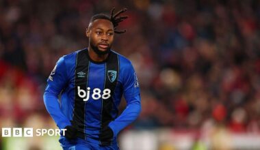 Antoine Semenyo in action for Bournemouth