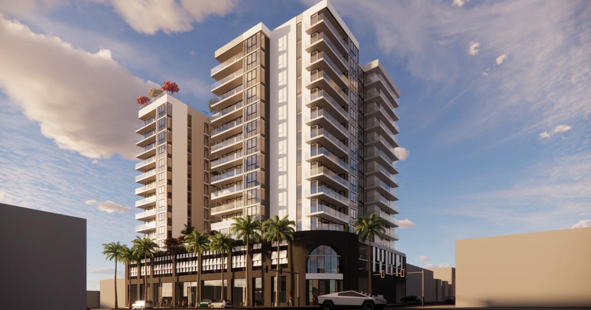 Developer plans 15-story residential tower at 7959 Beverly Blvd.