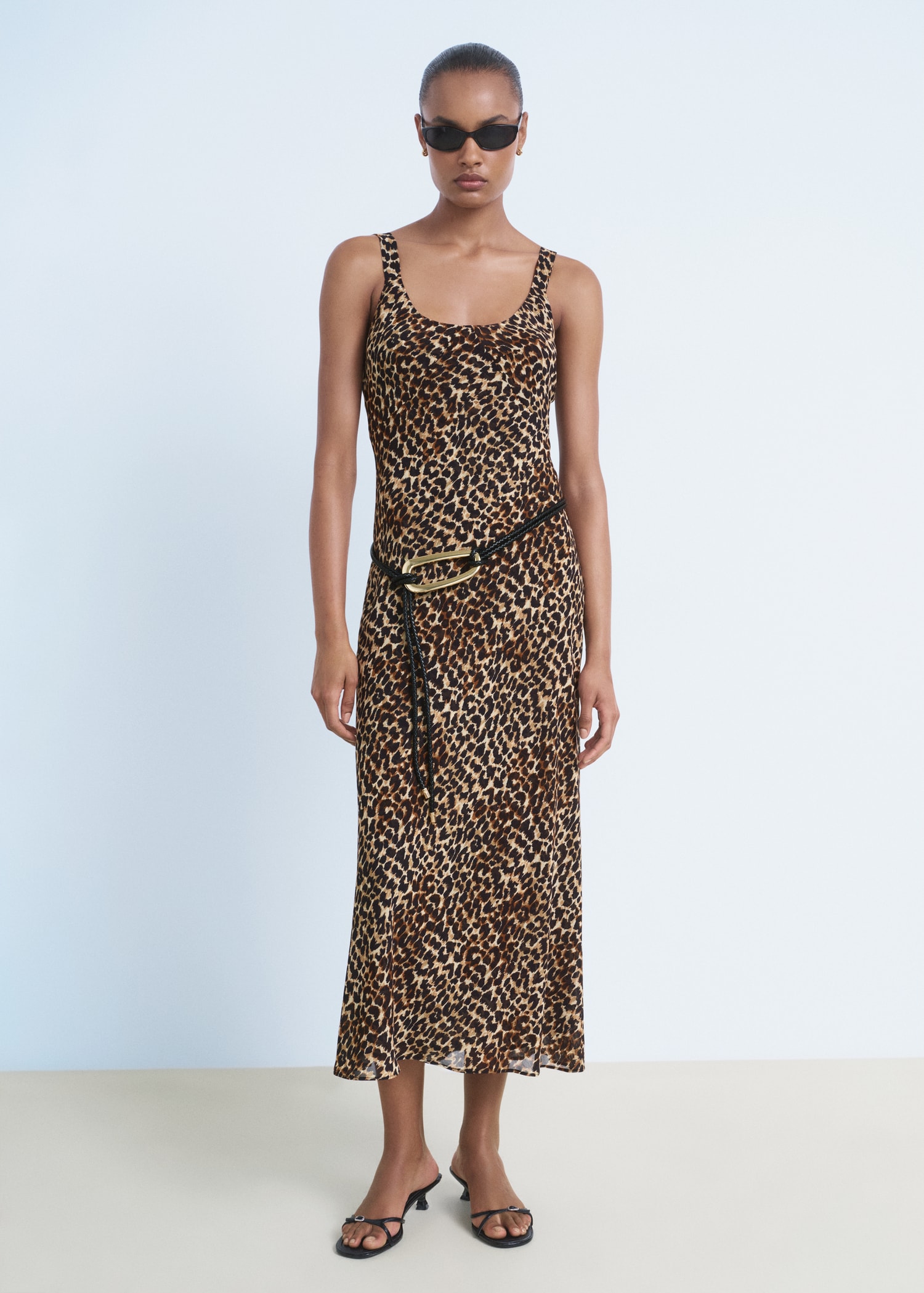 Leopard Midi Dress - Women | Mango Usa