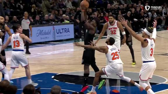 Timberwolves beat Towns for first time as Edwards scores 38 points in 115-104 win over Knicks