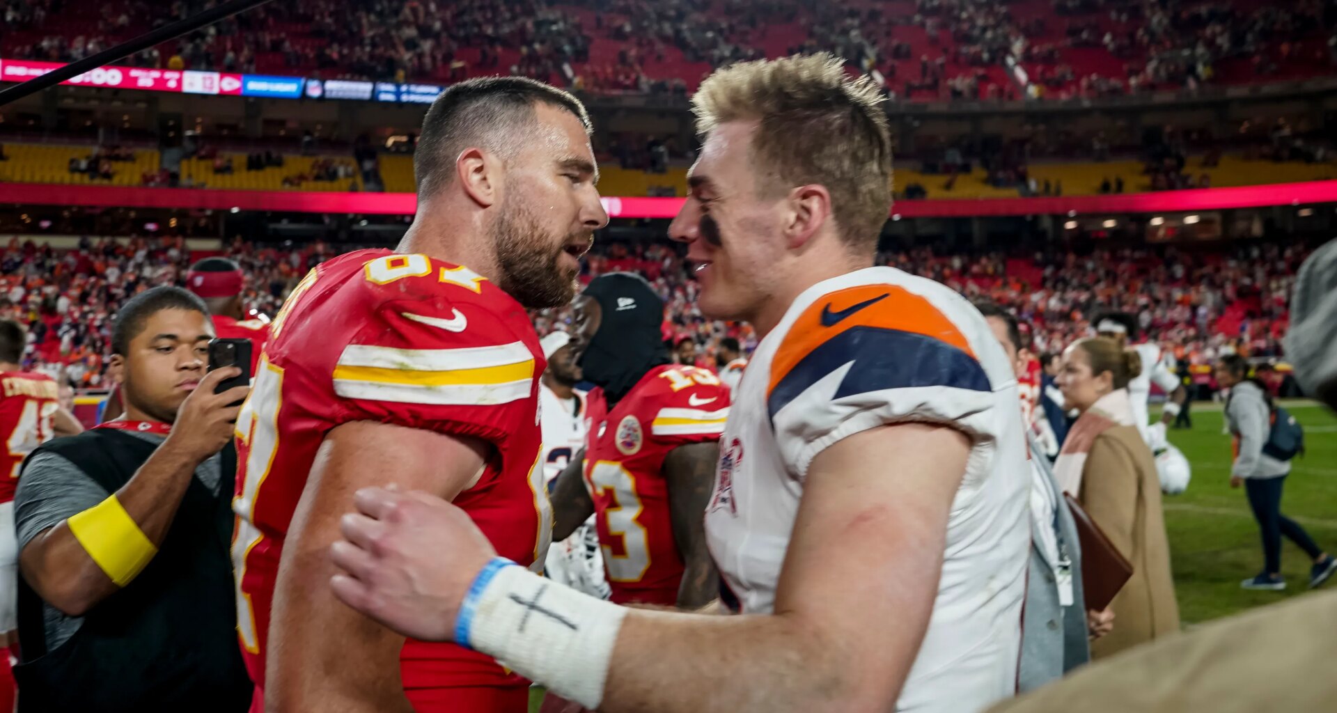 This is what Travis Kelce told Bo Nix after Broncos beat Chiefs