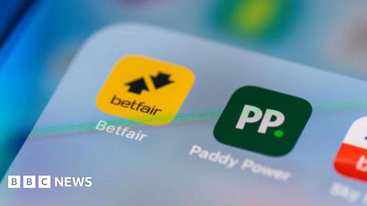 A phone screen with the Paddy Power and Betfair apps side by side in a folder