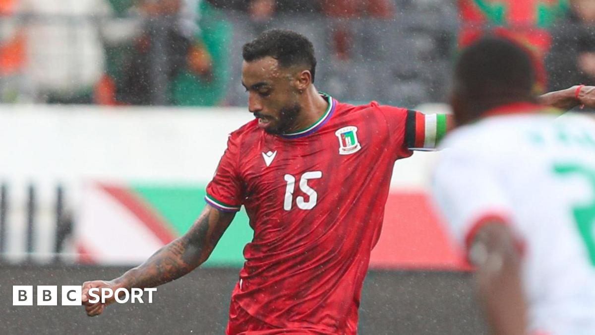 Carlos Akapo in action for Equatorial Guinea