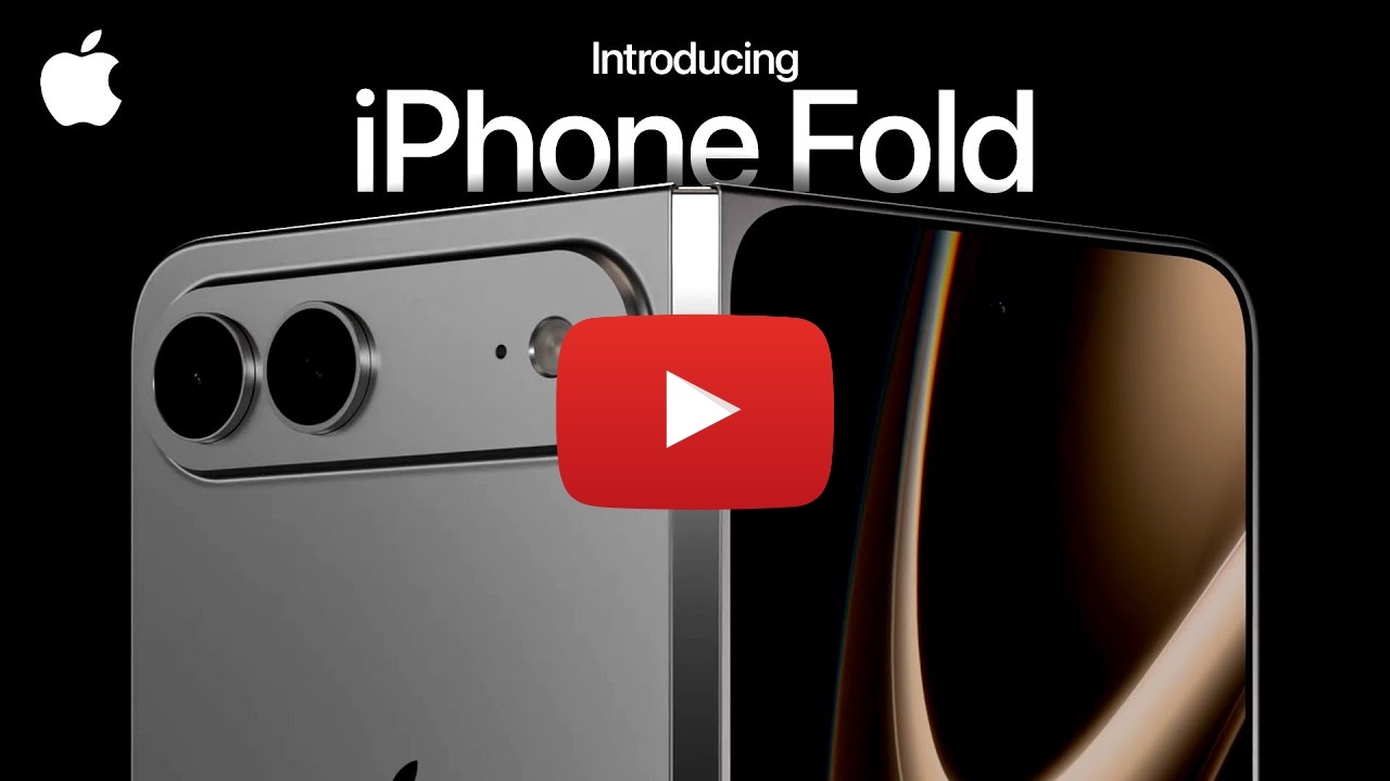 Apple's 'Crease-Free' Foldable iPhone Rumors Visualized in New 3D Renders [Video]